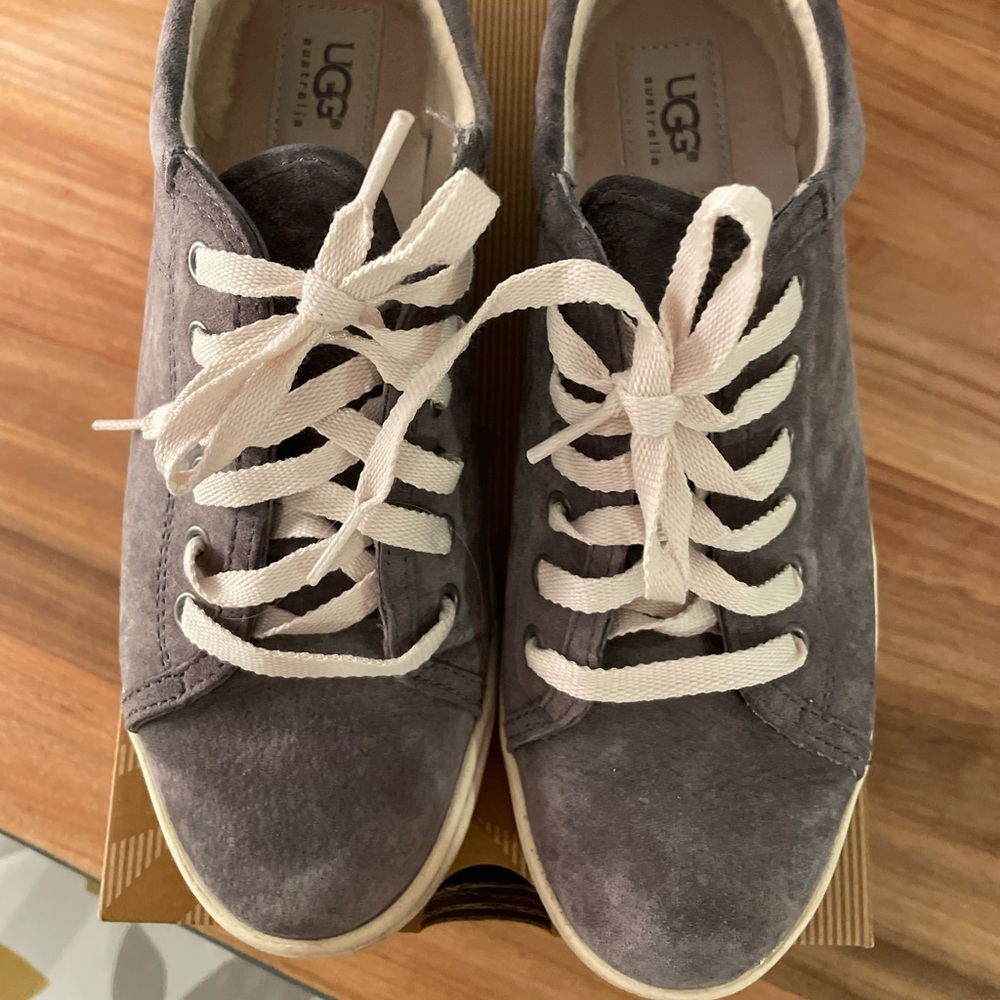 UGG Tomi suede sneaker in gray Sz 7.